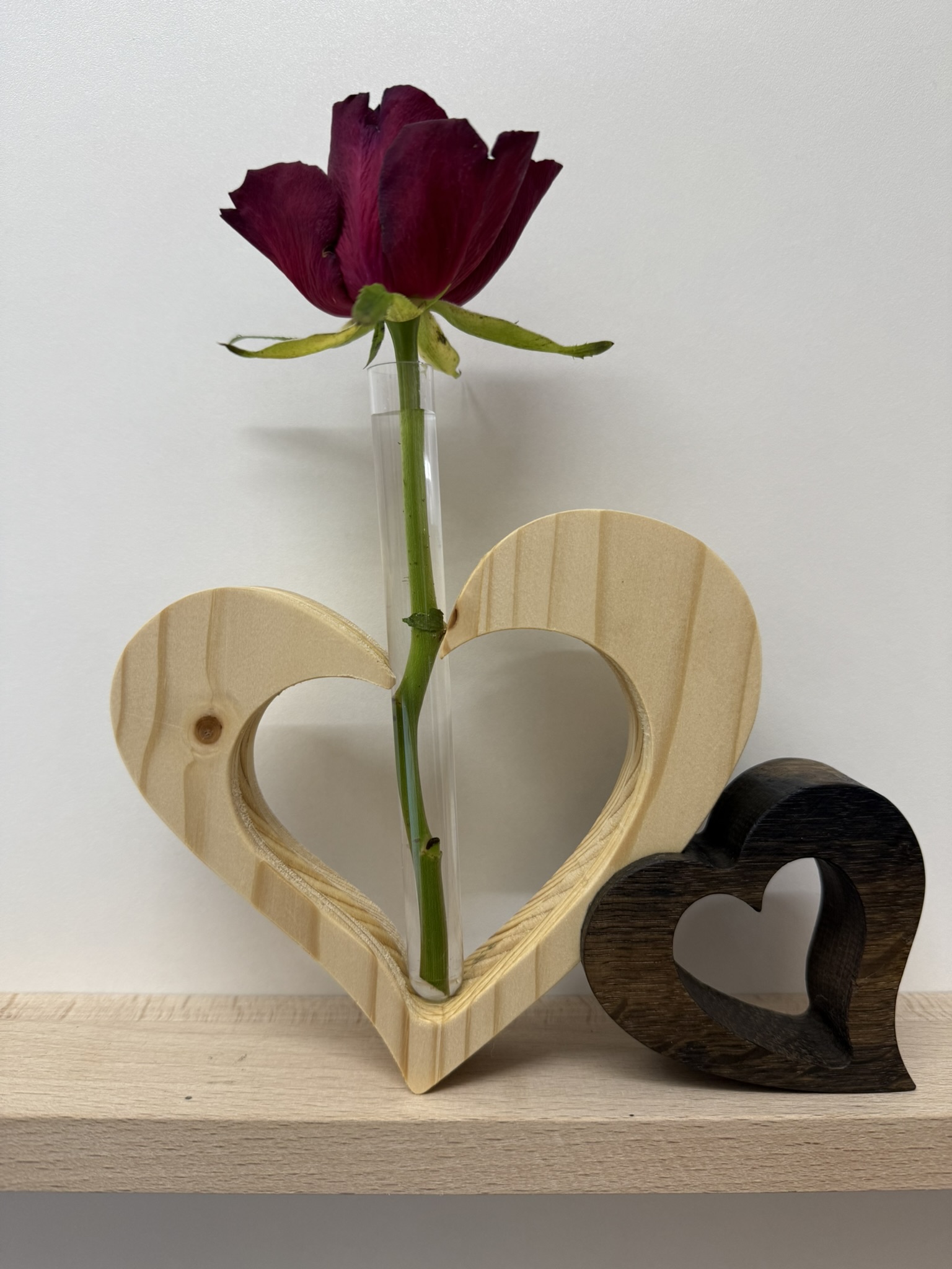 Petit Cœur Ouvert avec Vase