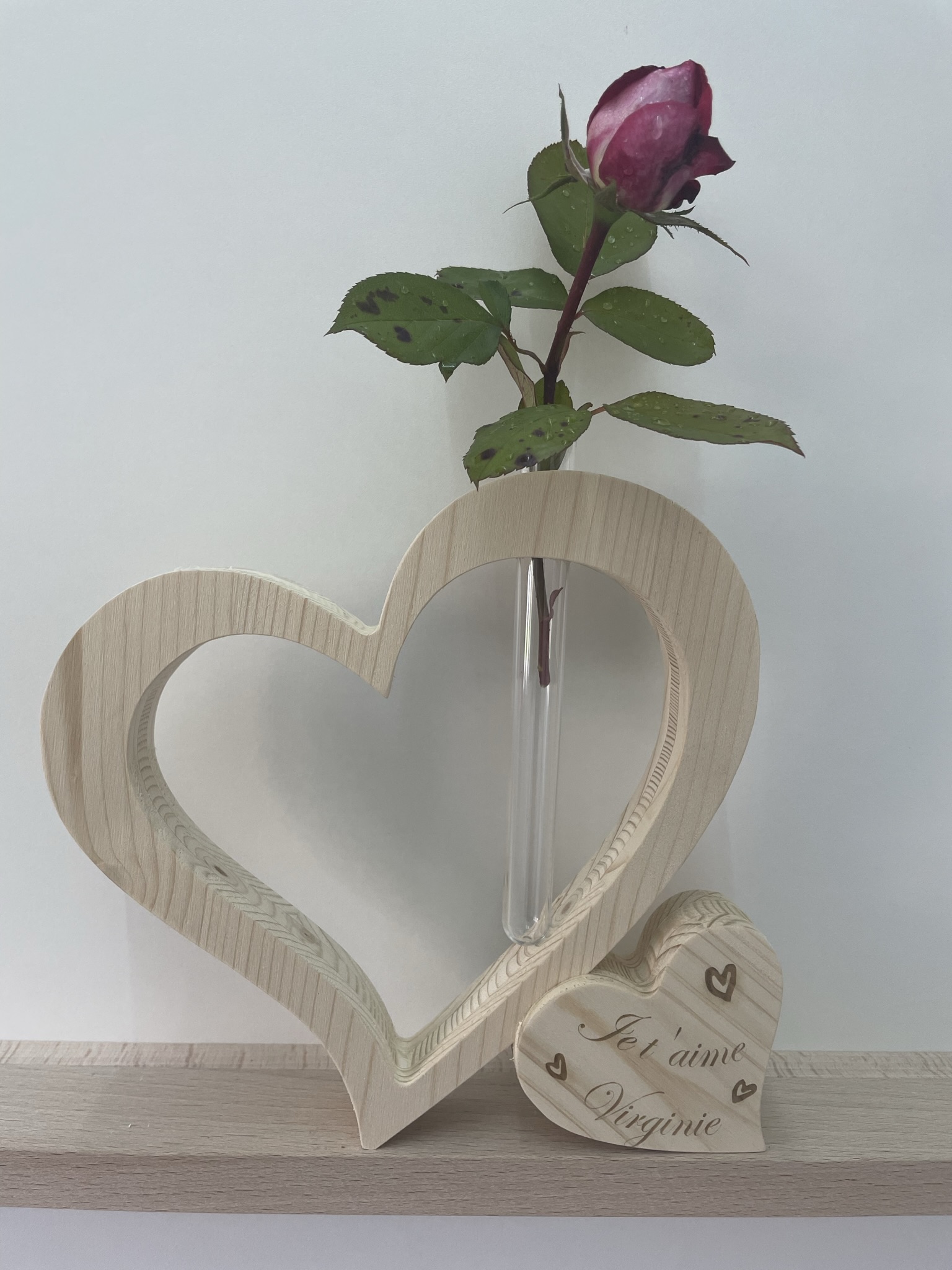 Grand Cœur avec Vase - Vignette 5